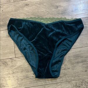 Velvet Lace Trim Panties